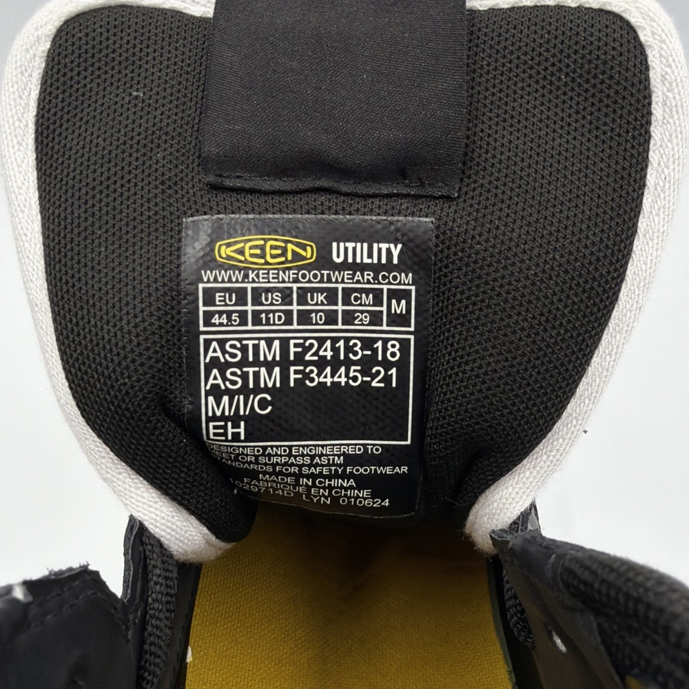 KEEN Utility Overton Mid Height Composite Toe Durable Work Sneakers - Men's 11 - Picture 15 of 16